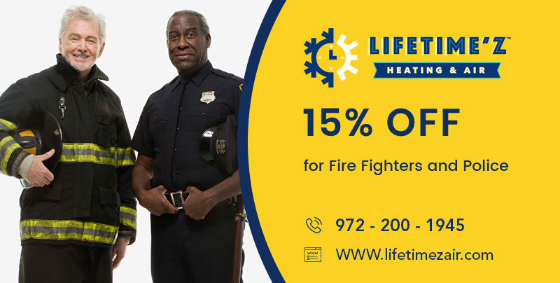 15% off Service or Repair for Firefighters, Police and EMT's
