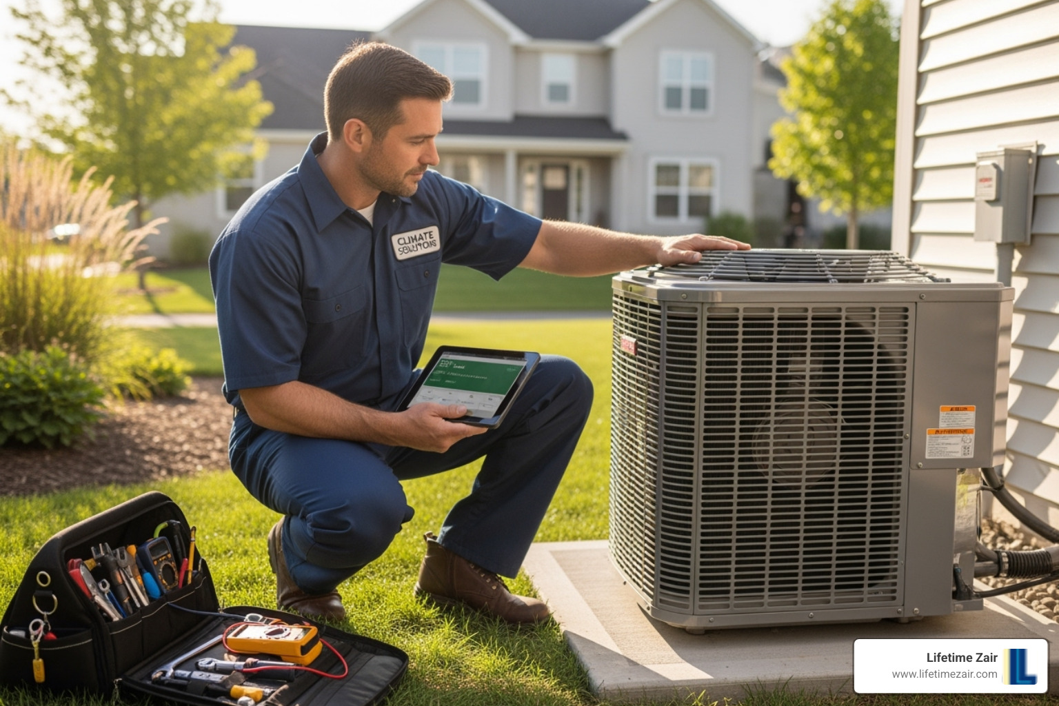 Certified heat pump technicians