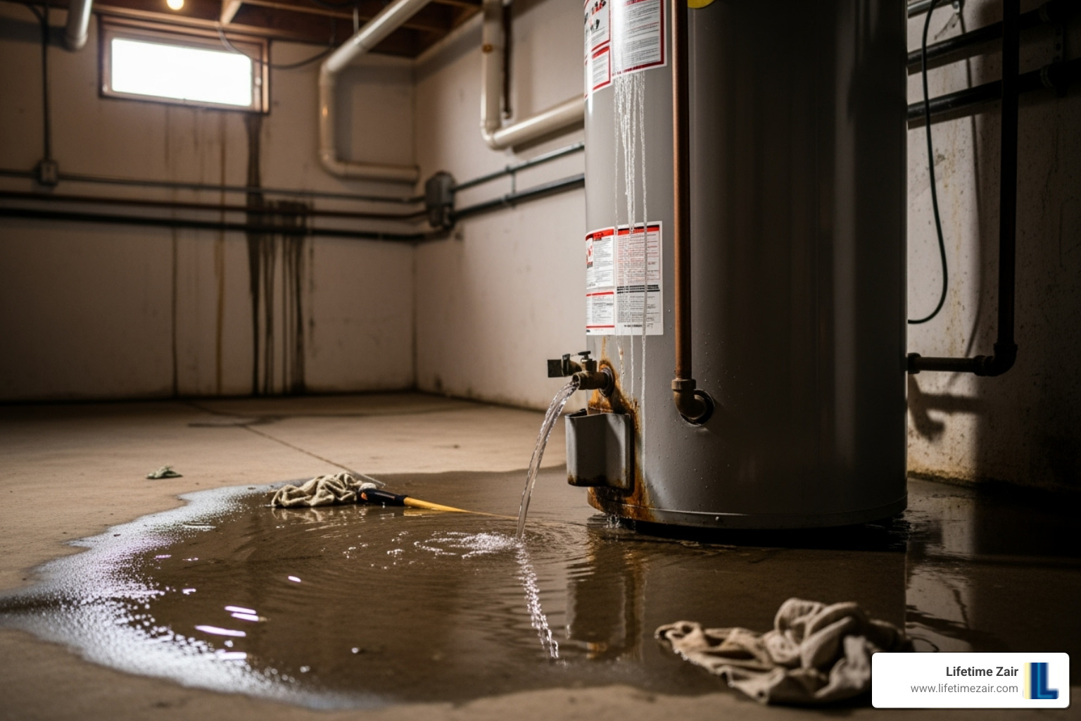 hot water heater leaking