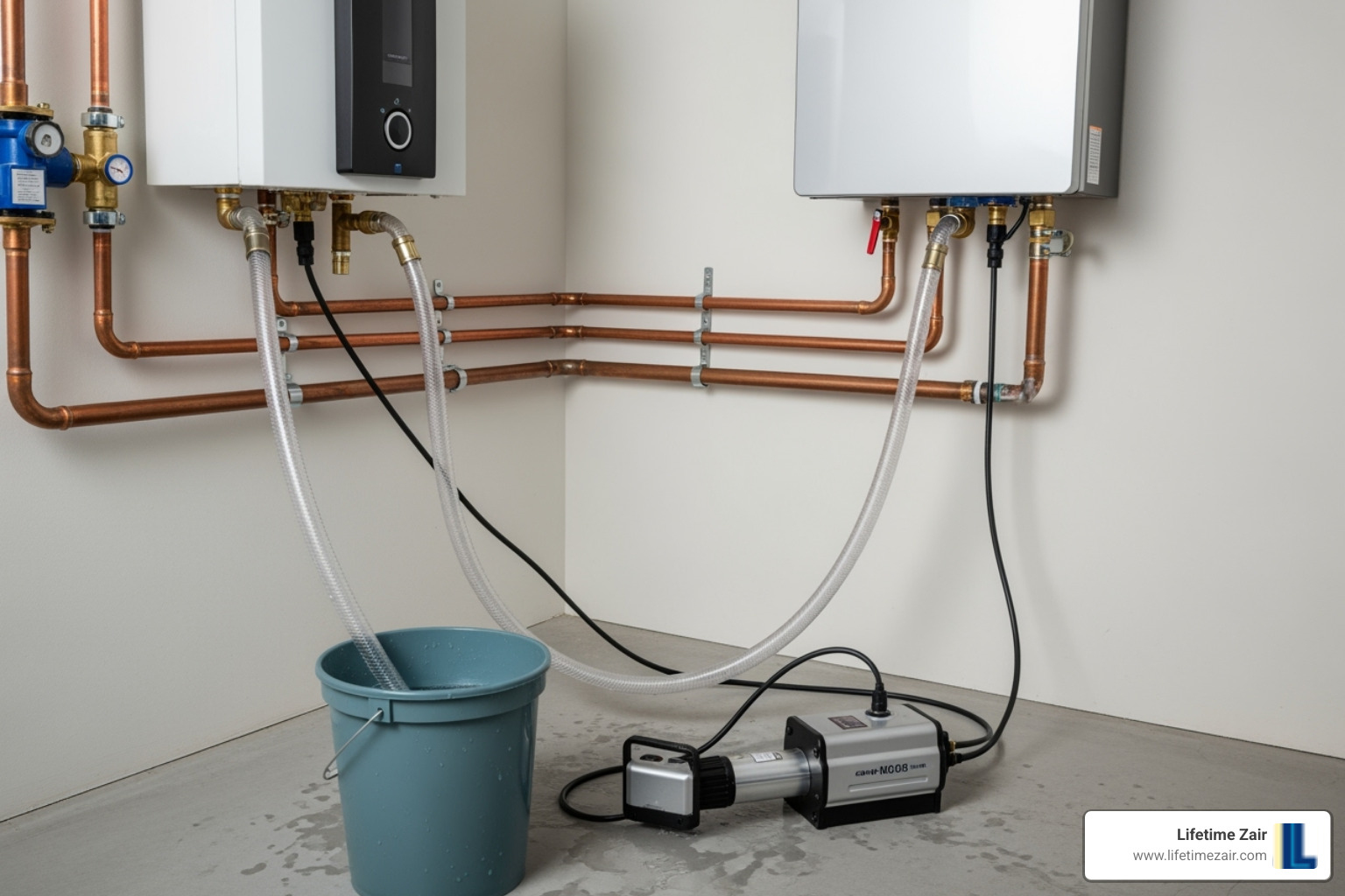 tankless water heater flush